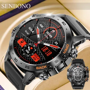 SENBONO K52 Прочные Смарт-Часы Мужские Bluetooth Call 24h Пульсометры Спортивный Фитнес-Трекер Smartwatch для Android IOS