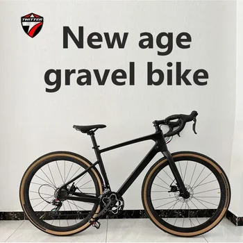 TWITTER bicicleta GRAVEL RS-12S 700*38c гидравлический дисковый тормоз T900 для бездорожья из углеродного волокна, дорожный велосипед с ковшом 12*142 мм, гравийный велосипед