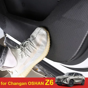 4шт для Changan OSHAN Z6 2022 2023 Дверная накладка против ударов с карбоновым рисунком, защитная накладка от царапин, внутренняя отделка