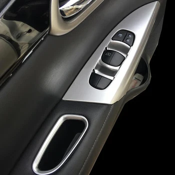 АБС-пластик, Накладка панели управления подъемом дверного, оконного стекла LHD для Nissan Sentra 2013-2019 Аксессуары