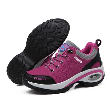 Женская розовая спортивная обувь, модный фасон, удобная и износостойкая обувь для спорта и отдыха на плоской подошве