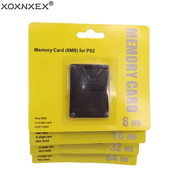 XOXNXEX 1ШТ 8/16/32/64/128/256 МБ Мегабайтная Карта Памяти Для Игровой Консоли Sony PS2 Slim