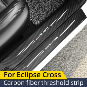 Для Mitsubishi Eclipse Поперечная полоса порога автомобиля, наклейка на порог багажника из углеродного волокна
