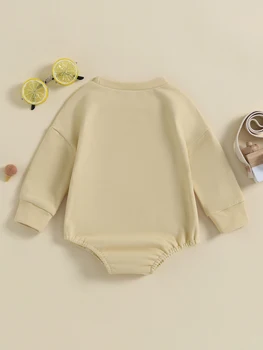 Очаровательный комплект одежды для маленьких девочек с милым комбинезоном и боди с длинными рукавами для новорожденных и малышей ясельного возраста - идеальный детский наряд для
