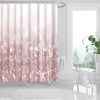 Занавески для душа в ванной комнате в стиле западного ковбойского фермерского дома, полиэфирная занавеска для ванны с крючками, абстрактная геометрия, водонепроницаемый декор для ванны