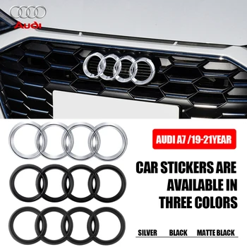 Автомобильные Аксессуары ABS Audi Оригинальный Капот Автомобиля Эмблема Переднего Капота Логотип Багажника Наклейка Наклейка Украшение Для Audi A7 2019-2021
