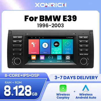 Беспроводное Автомобильное радио Carplay Для BMW X5 E53 E39 Android 12 Мультимедиа Аудио GPS Навигация Стерео Головное Устройство 8 Core DSP 2Din 4G Wifi