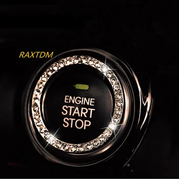 Кольцо для ключей зажигания с кристаллами для Renault Duster Sandero Captur Logan Clio Laguna Scenic 2016 2017