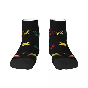 Крутые носки Ajax Bob Marley Женские мужские Теплые баскетбольные спортивные носки с 3D принтом Amsterdam 3 Little Birds