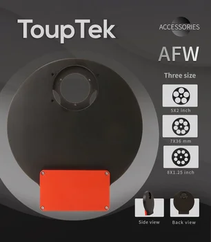 TOUTPEK AFW filter wheel электрический 1,25-дюймовый 36-мм фильтр с 8 отверстиями, 5-луночный 7-луночный астрономический телескоп аксессуары