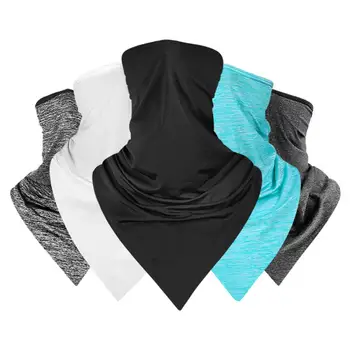 Велоспорт на открытом воздухе, дышащий шейный платок из ледяного шелка, бандана для лица, Ветрозащитный пылезащитный шейный платок, спортивный шейный платок, повязка на голову