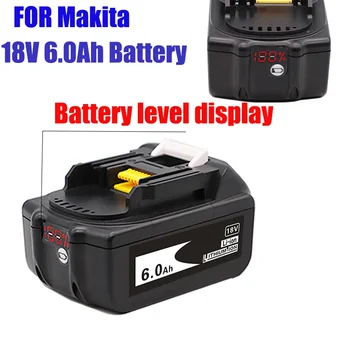 Литий-ионный аккумулятор 18 В 6,0 Ач для электроинструмента Makita 18 В BL1840 BL1850 BL1830 BL1860B