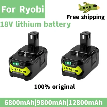 Литий-ионный аккумулятор высокой емкости 18 В 12800 мАч для Ryobi Hot P108 RB18L40 Аккумуляторная батарея для электроинструмента Ryobi ONE