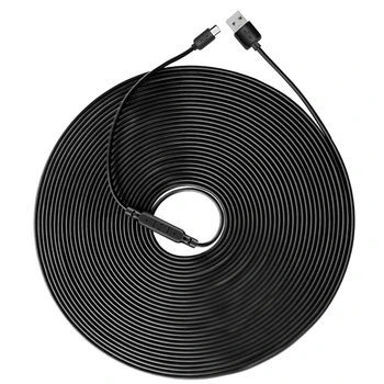 Удлиненный кабель USB-Micro USB 10 м/15 м для термометра / видеонаблюдения