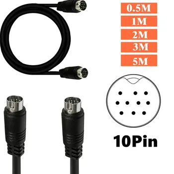 10-контактный разъем S-video для подключения к компонентной линии s-терминала mini DIN 10-контактного видеоустройства