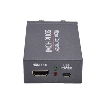 Конвертер SDI в HDMI Micro SDI Конвертер SDI в HDMI / SDI в SDI 2 Маршрута Вывода Mini HD 1080P Конвертер с питанием от USB