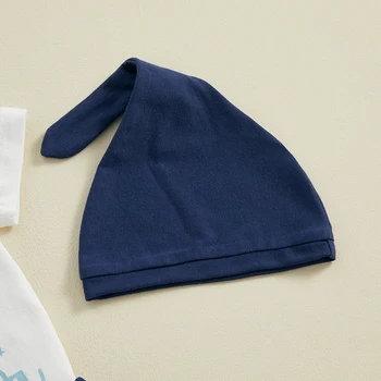 Одежда для новорожденных мальчиков, 1-й Пасхальный наряд, комбинезон с коротким рукавом, штаны с принтом кролика и шляпа, 3 шт. одежды для дома