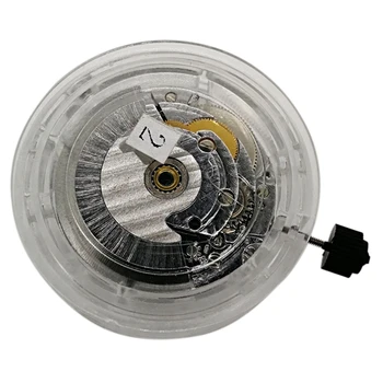 2X Механизм Eta 2824 Сменный механический механизм с автоматическим отображением даты Инструмент для ремонта часов серебристый