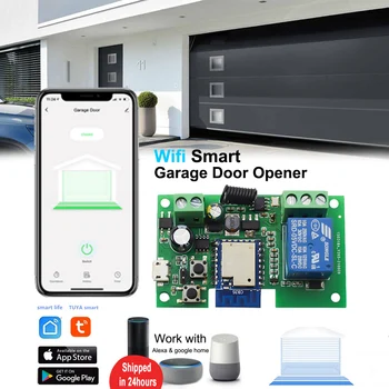Новый переключатель Wi-Fi, умный контроллер открывания гаражных ворот, работает с Alexa Google Home, SmartLife /Tuya APP Control, концентратор не требуется
