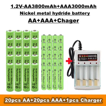 Аккумуляторная батарея типа АА + ААА, 1,2 В 3800 МАЧ / 3000 МАЧ, используется для продажи пультов дистанционного управления, игрушек, радиоприемников и зарядных устройств
