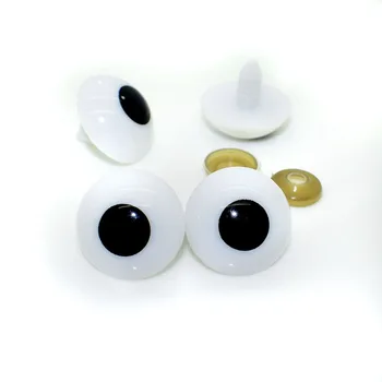 24 мм Белые Пластиковые Защитные Глазки Аксессуары для Кукол Ручной Работы для Изготовления Кукол-Медведей Амигуруми или вязаных крючком Животных