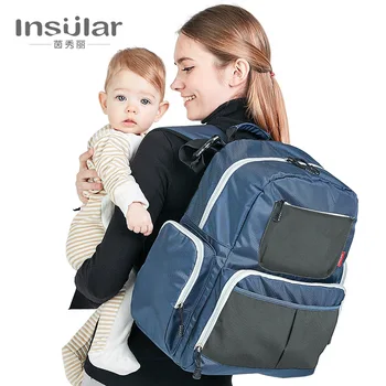 Модный Водонепроницаемый Рюкзак для мамы и ребенка Большой емкости, Сумка для мамы, Многофункциональный рюкзак, Сумка для ожидания рюкзака
