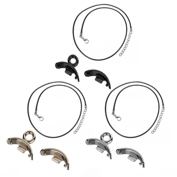 Украшение для шеи часов, браслет, ремешок, подвеска, ожерелье, веревка, совместимая с Mi-Band 8, подвесная металлическая цепочка, пряжка, браслет
