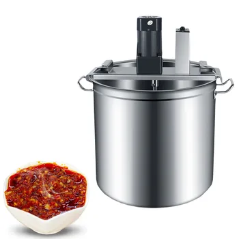 Промышленная маленькая кастрюля для жарки соуса, кастрюля для варки, Нагревательная машина для приготовления пасты Чили из нержавеющей стали