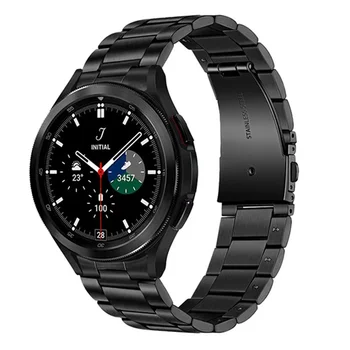 Металлический ремешок без зазора с изогнутым концом для Samsung Galaxy Watch 5/4 44 мм 40 мм ремешок Samsung Galaxy Watch 4 Classic 46 мм 42 мм 5 Pro 45 мм