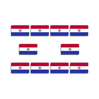10шт Значок Флага Парагвая, Брошь с Флагом, Старинные Патриотические Украшения, Булавка с Флагом Гордости, Одежда, Рюкзаки, Аксессуары