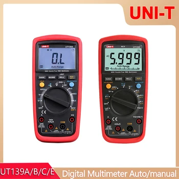 UNI-T UT139A UT139B UT139C UT139E Цифровой Тестер True RMS Переменного тока Амперметр Постоянного тока Вольтметр Сопротивление Емкость Частота Мультиметр