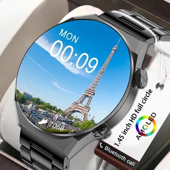 2023 Бизнес 454*454 HD Экран Смарт-Часы Мужские NFC Беспроводное Зарядное Устройство Водонепроницаемые Смарт-Часы С Набором Номера Для Android IOS 2023