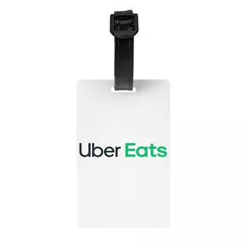 Багажные бирки с логотипом Uber Eats Driver, изготовленные на заказ Багажные бирки, Идентификационная карта для обеспечения конфиденциальности