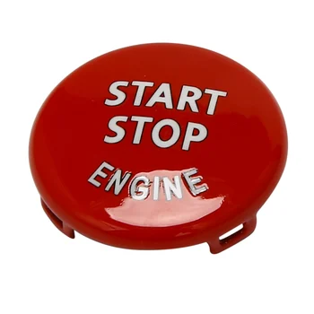 Кнопка запуска-остановки двигателя Нажимает на Крышку Замка зажигания BMW (красный)