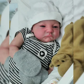 48 см Уже окрашенная Готовая кукла Reborn Baby Levi Awake Размер новорожденного 3D На коже Видны вены Коллекционная Художественная кукла Подарок
