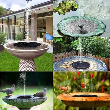 Солнечный фонтан для бассейна, патио, украшение сада, наружный декор, солнечный насос, декоративные фонтаны, интерьеры (16 см)