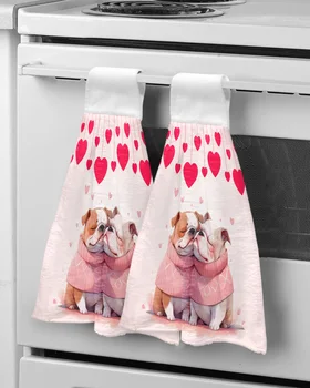 Полотенце для рук с Собачьей любовью, Мягкое Кухонное полотенце из микрофибры, Подвесное Полотенце, Портативные Полотенца для уборки