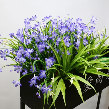 Имитация цветка Малан, искусственный цветок, украшение уличной коробки для цветов, пластиковое цветочное украшение