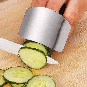 Защитный кожух для пальцев рук Кухонный нож из нержавеющей стали для безопасной резки овощей Защитный кожух для рук Кухонные Приспособления для инструментов