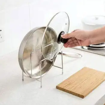 Кухонный стеллаж для хранения кастрюль из нержавеющей стали, держатель крышки для кастрюль, разделочная доска, стеллаж для хранения, современный сверхмощный Многофункциональный для кухни