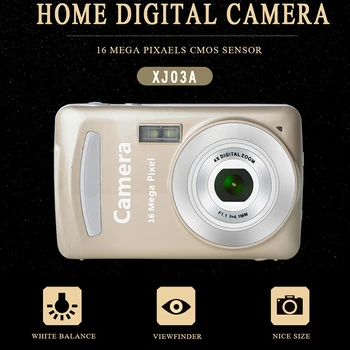 Новая Домашняя Цифровая камера с разрешением 16 Миллионов Пикселей HD 2,7 Дюйма С 8-кратным Зумом, Детская Камера, Подарочная Цифровая Камера, Камера для Начинающих