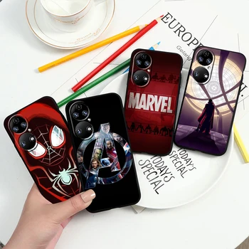 Супергерой Avenger Marvel Для Huawei P60 P50 P40 P30 P20 P10 Pro Lite P Smart Z 2021 2019 4G 5G Силиконовый Черный Чехол Для Телефона