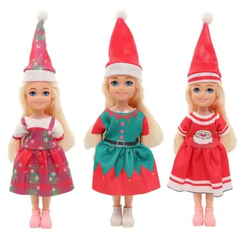 Предметы Каваи, модная кукольная одежда 18 см, Бесплатная доставка, Детские игрушки, Рождественская одежда, шляпа, Обувь для Барби, 5,5-дюймовые девочки, сделай сам
