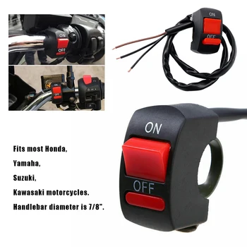 Черный универсальный переключатель мигалки для мотоцикла - Прост в установке, Изготовлен из прочных материалов И экономичен, 3 линии черный красный