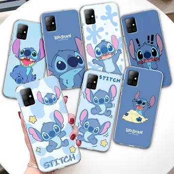 Чехол для телефона Disney Lilo Stitch для Samsung Galaxy A54 A31 A51 A53 A12 A52 A71 A32 A41 A72 A03 A03s A21s A33 A73 Силиконовый Чехол