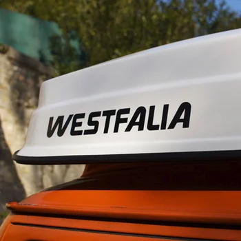 Для логотипа WESTFALIA 18-дюймовая наклейка, Виниловая наклейка, автомобильные наклейки, Виниловая наклейка, вырезанная на лобовом стекле