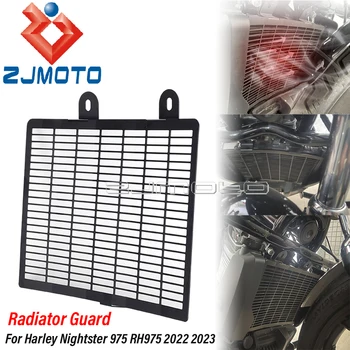 Защита радиатора мотоцикла, алюминиевый щит для водяного бака, Защитная крышка решетки радиатора для Harley Nightster 975 RH975 2022 2023