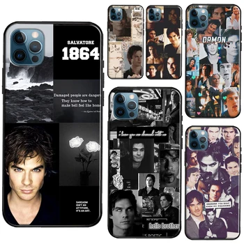 Чехол Для телефона Damon Salvatore The Vampire Diaries Для iPhone 11 14 13 Pro Max XS XR X SE 2020 5S 6S 7 8 Plus 12 mini Задняя Крышка