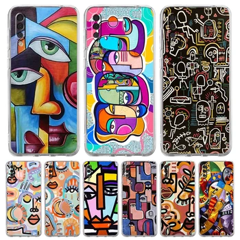 P-Picasso Абстрактное Искусство Роскошный Прозрачный Чехол для телефона Samsung Galaxy A12 A02 A03S A50 A70 A40 A10 A20 A30 Силиконовая оболочка