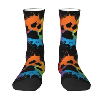 Носки Gay Bear Paw Pride Dress Socks Для Мужчин И Женщин, Теплые Модные Носки GLBT LGBT Rainbow Pride Crew Socks